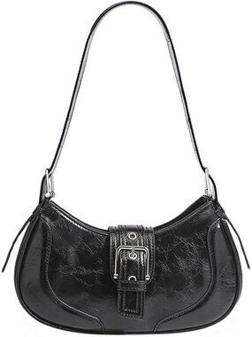 Women's Belt Black Plaid Striped Woolden Cloth Shoulder Handbag Tote Bag